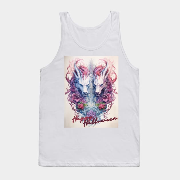 Halloween Ornament Tank Top by FehuMarcinArt